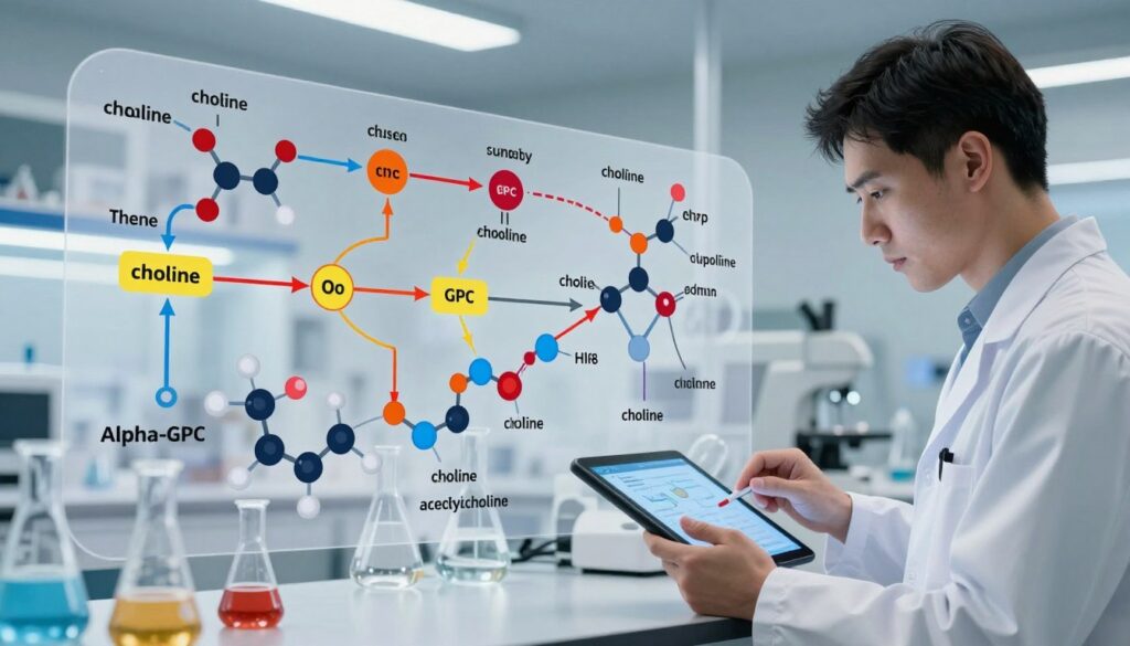 Alpha-GPC biochemical pathway research Alpha-GPC biochemical pathway research